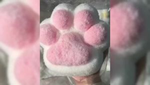1pcs Squishy Cat Paw Squishy Toys5 in Big Cute Kawaii fufu SquishiesSticky Squishy Cat Paw Fur BallSuper Soft Squishy Stress Relief Funny Fidget Toys Novelty Things Suitable for Adults Kids