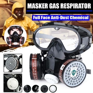 COD KIRIM CEPAT TaffGUARD Masker Gas Respirator Full Face with Activated Carbon / Masker Untuk Gas Beracun - SF01