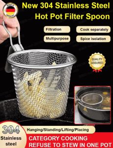 Gorich Mesh Leakage Noodle Soup Basket Hedge Spicy Hotpot Filter Basket