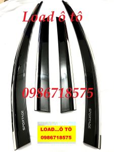 Vè Che Mưa Chỉ Inox Xe KIA Sportage 2023 Mẫu Chỉ Inox Cao Cấp Bộ 4 Thanh Vè Có Viền Chỉ Inox