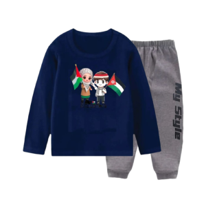stelan baju gaza kaos save free palestina oblong anak cowok cewek lengan panjang atasa perempuan laki laki usia 1-tahun bahan katun celana joger