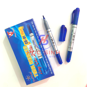 Hộp 12 Cây Bút Lông Dầu 2 Đầu G-Star CD-01 ( Xanh đỏ đen ) Viết Lên Mọi Bề Mặt Mực Không Xóa Được - VPP Học Sinh Store