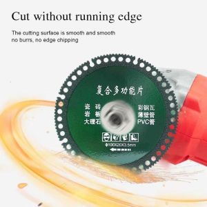 6 in 1 ใบเลื่อยตัดเพชร ใบเพชรตัดก อเนกประสงค์ 100 มม. บางพิเศษ สําหรับกระเบื้องเซรามิก PVC หินอ่อน ไม้เมเทล