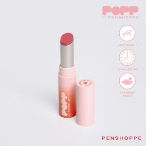 Penshoppe Popp Powderpopp Lipstick in Teracotta Cloud/Red Haze/Velvet Fig/Barely Mauve