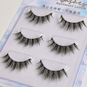 GOFIDIN Natural Look False Eyelashes 3D Effect Japanese Cosplay Faux Mink Lashes Long Air Spiky Lashes for Women