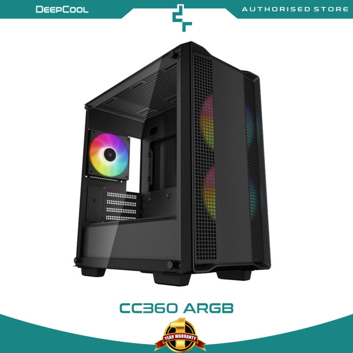 DEEPCOOL CC360 ARGB Micro-ATX Case (R-CC360-BKAPM3-G-1) R