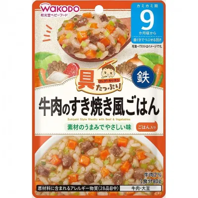 Cháo Ăn Dặm WAKODO Nhật Bản Cho Bé 7M+ 9M+ 12M+ - Cháo Tươi Ăn Liền Wakodo