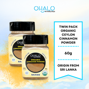 [TWIN PACK] OHALO Organic Ceylon Cinnamon Powder (60g)