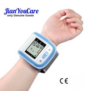 JianYouCare Medical Digital LCD Wrist Automatic Blood Pressure Monitor Sphygmomanometer PR Heart Beat Rate Pulse Mete Tonometer2026