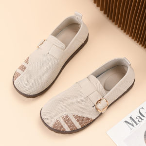 Free Shipping WomenS Spring And Autumn Canvas Shoes Fashionable And Casual Slip-On Shoes Comfortable For Middle-Aged And Elderly Women