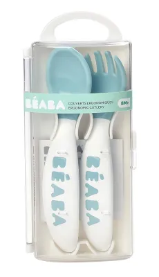 Beaba 2nd Stage Training Fork & Spoon with Case