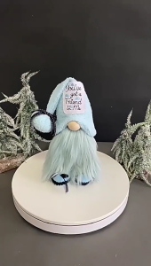 Gnome Christmas Figurine Plush Toy for Desk Decoration Soft Touching Polyester Fabric Birthday Gift