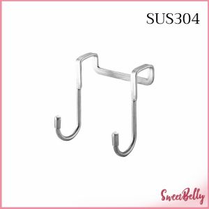 Sweet Belly ตะขอสแตนเลสแบบคู่ S เหมาะแขวนเพิ่มที่ประตูตู้ผ้า