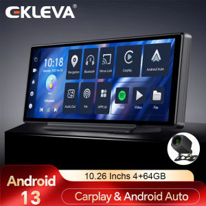 Ekleva Android 13 ADAS Dash Cam 10.26 "HD 1080P IPS 4G 8 lõi Dashcam Wifi FM BT Camera chiếu hậu Đầu ghi Video màn hình Bảng điều khiển