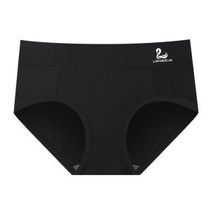 Maniyun เสื้อชั้นในเอวกลางรูปหงส์สีขาวผ้าฝ้าย100% กางเกงชั้นในระบายอากาศได้ดีชุดชั้นในสตรี