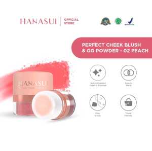 HANASUI Perfect Cheek Blush On & Go Powder Long Lasting BPOM