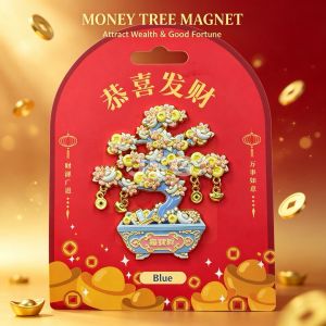 Lucky Money Tree Fridge Magnet Fortune Tree Decorative Refrigerator Magnet Home Kitchen Decoration