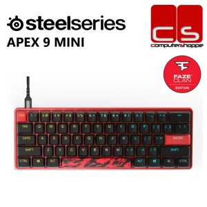 SteelSeries Apex 9 Mini Faze Clan Edition Linear OptiPoint Optical Switches 60% Gaming Keyboard
