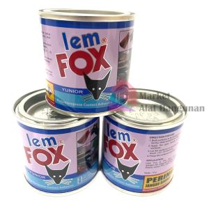 Lem Fox Yunior Biru 70 gram / Lem Kulit Karet HPL