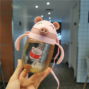 BPA FREE Botol Minum Bayi Gelas Anak Balita 350ML Sedotan Training Cup Baby Dengan Lock