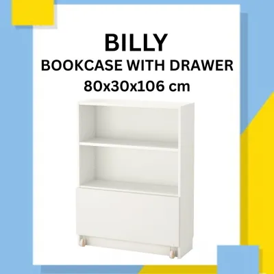 BILLY Bookcase With Drawer ( 80x30x106 cm )
