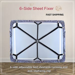 Bed Sheet Clips Adjustable Sheet Straps Suspenders Gripper Fastener 6 Sides Triangle Heavy Duty