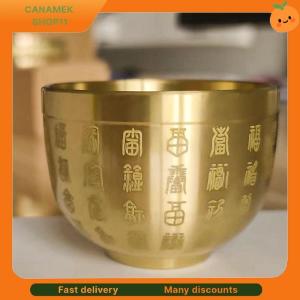 ❣️❣️❣️ Pure Brass Baifu Cylinder Feng Shui Lucky Fortune Cornucopia Living Room Study Desktop Treasure Bowl Ornament Small Ashtray
