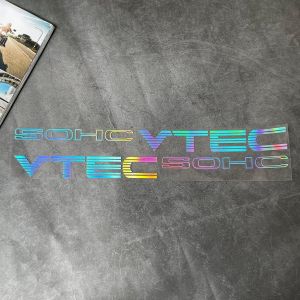 SOHC VTEC Logo Car Sticker PFI Programmed Fuel Injection CRX Ek Eg Ef Vinyl Waterproof JDM Decals