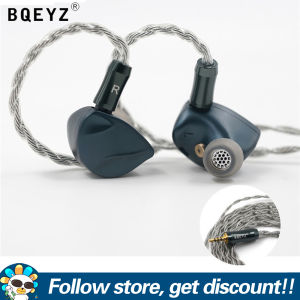 BQEYZ Autumn Earphone HiFi Stereo IEMs Musician Dual Cavity Dynamic IEM Headphone 2.5mm/3.5mm/4.4mm Replaceable Tuning Earbuds Audiophile Music Headset 2Pin 0.78mm Detachable Metal In-Ear Monitors For Smartphones MP3 MP4 Players Tablets Laptops Computers