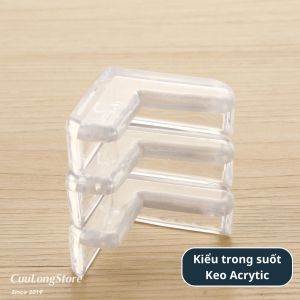 Bọc Góc Cạnh Bàn Silione dẻo dạ quang phát sáng miếng xốp dán bảo vệ chống va đập chấn thương trẻ em an toàn