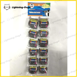 12Pcs/Pack （White）Good Wife Steel Wool Pad Original Stainless Steelwool 100% Stainless Dinosaur