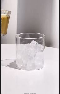 Ly thuỷ tinh mỏng chịu nhiệt cà phê Hàn Quốc cốc/ ly thuỷ tinh cà phê matcha latte cold brew - Chihirostore.decor