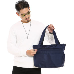 XINRAN zJ Multi-zipper Pocket Lightweight Nylon waterproof large capacity mens leisure travel business Shopping bag Umbrella Single shoulder bag 6020-B