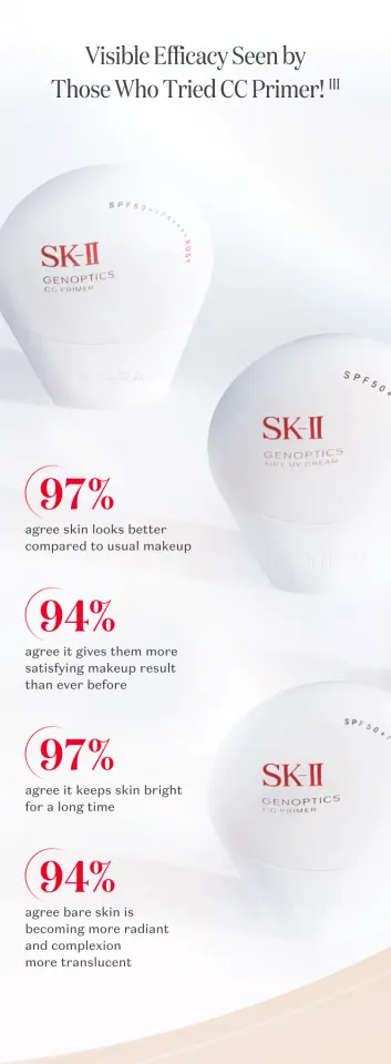 NEW SK-II GenOptics Airy UV Cream SPF50+ PA++++ 30g | Lazada Singapore