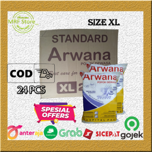 POPOK PEREKAT DEWASA (24 PCS) SIZE XL DIAPERS UNTUK PRIA DAN WANITA TERMURAH
