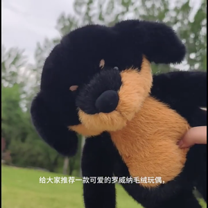 Sang trọng đáng yêu Rottweiler Nghiên Cứu Người Bạn Bàn Đồng Hành Thú nhồi bông mềm Đồ Chơi Cho Trẻ Em Học Tập Động Lực Quà Tặng