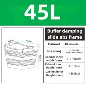 Sacesr Embedded Dirty Laundry Basket Portable Laundry Baskets Plastic Dirty Clothes Organizer Hamper Large Bathroom Organizing Hampers 2Z5B1