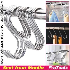 5/10/20PCS S Hooks 7cm/9cm/12cm Stainless Steel Load-bearing Multi-purpose for Clothes Bags Towels Home Kitchen Bathroom Storage Rack Holder