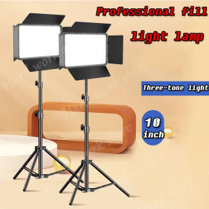 6/10/14/19in Fill Lights LED Portable Video Light Photo Studio Light with Tripod 3200K–5600K Soft Light Photography Panel Light for Game Live Video Recording