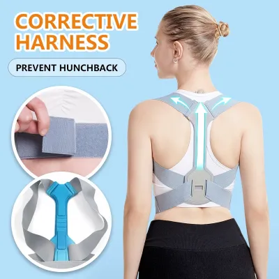 FOCANO Back Posture Corrector Lumbar Spine Support Belt Humpback Correction Posture Brace Belt Strap
