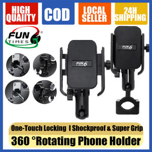 Adjustable Universal Motorcycle Phone Holder 360° Rotatable Anti-Shock Motorcycle Cellphone Holder