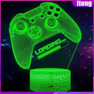 7 Colors Changing PS4 Joystick 3D Lamp Kids Bedroom Decor Night Light Gaming Room 3D Neon Lights For Holiday Birthday Gifts