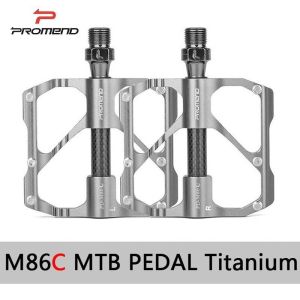 Pedal PROMEND M86/R86/R87c Siêu Nhẹ Trục Carbon Chống Trơn Trượt Hợp Kim Nhôm Sáng Bóng  3 Vòng Bi Dành Cho ROAD/MTB