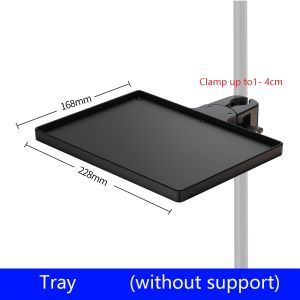 ถาดใส่การ์ดเสียงไมโครโฟนสำหรับโทรศัพท์มือถือขาตั้งกล้องชั้นวางถ่ายภาพวิดีโอขนาดอเนกประสงค์16.6ซม. * 22.8ซม.
