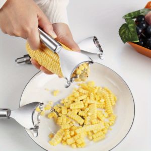 Stainless Steel Cob Peeler Corn Blade Peeler Corn Peeler Manual Stripper Kernel Kitchen Cutter Corn Cob Stripper