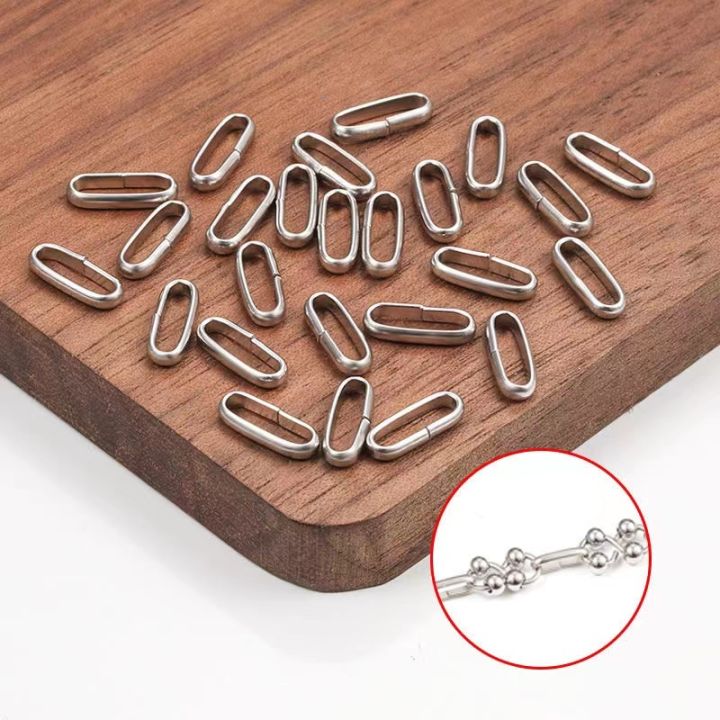 Stainless Steel Oval Connecting Ring DIY Jewelry Accessories Handmade ...