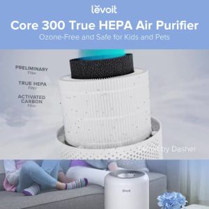 [SG Stock]Suitable for Levoit Core 300/300s /P350 Air Filters True HEPA Filter Replacement H13