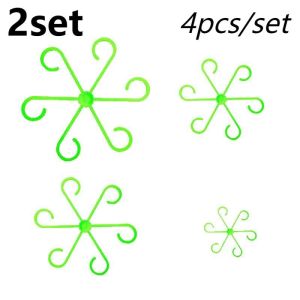 8pcs Plant Fixing Clip Monstera Support Stake Flower Stem Holding Frame Anti-Lodging Frame