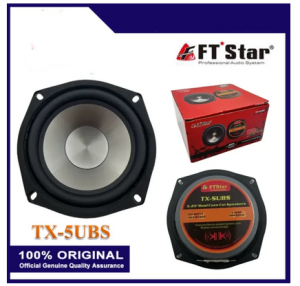 The FTstar 5.25 inch 300Watts Subwoofer Speaker 5.25inch Dual Cone Car Speaker TX-5UBS