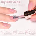 Jelly Nude Gel  Set, 10Pcs Sheer Milky White Pink Transparent Gel Polish Kit UV LED  Polish Colors Varnish Nail Art DIY Salon 7ML. 